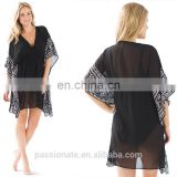 EMBROIDERED CAFTAN COVER UP sheer caftan