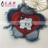 New Design Wholesale Towel Embroidery Patch With Denim thumbnail-4
