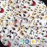 Wholsale 100% Polyester Brushed One-side Peached Melange Jersey Fabric