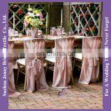 C407A New Style Chiffon Chair Covers Tie Back Blush Chair Sashes thumbnail-1