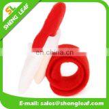 Wholesale Plush Slap Bandled X-mas Slap Bracelet Fashion Party Christmas Bracelet Kids Hot Sale Christmas Bracelet thumbnail-6