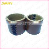 Custom Real Brown Leather Grips For Handle Bars of Bicycle thumbnail-4