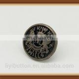 wholesale button, oxidized zinc alloy buttons for garment