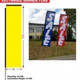 Free Design Custom Advertising Rectangle Flying Windchasers Large Flags With Ground Spike thumbnail-3