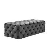 Velvet Ottoman Chair With Buttons,Long Bench HL-7013-1 thumbnail-1