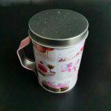 Small / Large Pepper Jars Customized Logo Biscuit Cookie / Tea 2 Oz Screw Top Tins thumbnail-2