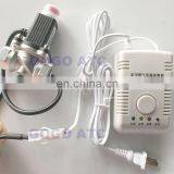 DN15 Manual Reset 1/2" / Hose to Hose / Aluminum Alloy Gas Emergency Shut off Solenoid Valves Home Gas Leak Detector Alarm DC9V thumbnail-5