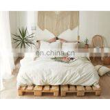 Naturally Breathable 100% Cotton Winter Baby 4pcs Bedding Set With Fuzzy Ball thumbnail-4