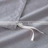 London Bedding Gray Pure Plaid Full Queen 100% Cotton Duvet Cover Set With Zipper thumbnail-4