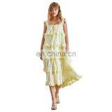 TWOTWINSTYLE Strapless Off Shoulder Backless Ruffles Bow Dresses Female Fashion 2020 thumbnail-1