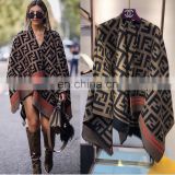 Fashion design customized acrylic women's scarf shawl outdoor wear shawl