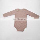 Wholesale Envelope Solid Rib Crotch Snap Baby Bodysuit Long Sleeve thumbnail-2