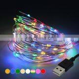 LED String Lights 10M USB Waterproof Copper Wire Fairy Twinkle Lights For Christmas Holiday Decoration thumbnail-2