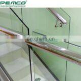 Modern Design Staircase Handrail Aluminum Base Shoe Frameless Glass Railing thumbnail-6