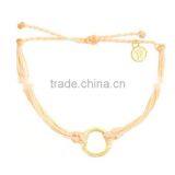 new fashion fashion rings with matching bracelets wax cord string knot bracelet with gold ring