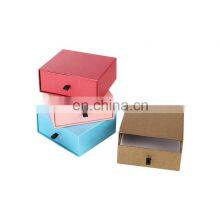 Satin Ribbon Matte Gift Boxes Packaging Drawer Cardboard Border Box Customer Logo Hot Stamping Luxury Design thumbnail-3