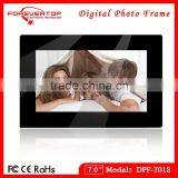 7-inch Chinese Sex Video Digital Photo Frames With 800 x 480 Pixels Resolution and MP3 Player