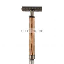 Eco-friendly Bamboo Razor Bamboo Handle Mens Shaving Double Edge Safety Razor