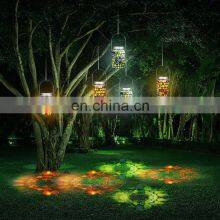 Mosaic Lantern Solar Light Outdoors Glass Mason Jar Lights Solar Hanging Light Waterproof Solar Table Lamp Solar Night Light thumbnail-3