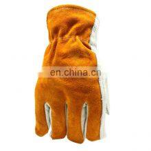 Industrial Men Cowhide Gardening Driving Safety Welding Leather Working Gloves thumbnail-2