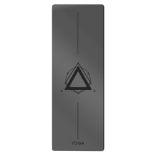 Custom Printed PU Leather Natural Rubber Yoga Mat for Fitness thumbnail-1