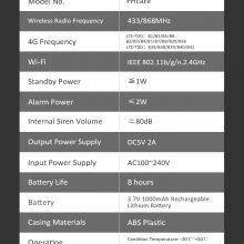 Home Seurity Alarm System WiFi 4G 433/868 MHz Smart Gateway thumbnail-5