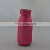 Red Vases Fluted Glass Vase Floral Vase