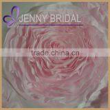 TC107C Factory Supplier Blush Pink Satin Ruffle Rosette Table Cloth thumbnail-3