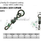 NEW Crap Fishing Long Body Q-shaped Swing Snap With Solid Ring Accessories thumbnail-1