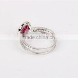 18K Rose Gold Plating Ring Gold Gemstone Ring 6 Gram thumbnail-5