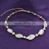 Imitation Jewelry Chunky Bubblegum Opal Latest Design Saudi Gold Jewelry Necklace thumbnail-2