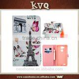 Best Selling Customized Pattern Printing pu for HUAWEI Mate7 Cases With Credit Card Slot