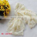 New Arrival !! Baby Lace Leggings With Ruffles,infant Lace Leggings,babay Girls Capris,beige White Baby Leggings thumbnail-1