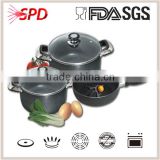 high quality SGS FDA 5 Pcs prestige nonstick aluminum chefline cookware sets