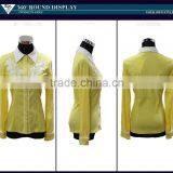 Wholesale Fashion Shirts for Women Long Sleeve Blouses White Collar Girls Shirts With Flower thumbnail-5