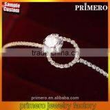 White Gold Plated AAA+ Cubic Zircon CZ Diamond Bangles Bracelets For Women Jewelry thumbnail-1