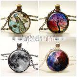 2016 Personalized Steampunk Pendant Necklace Glass Pendant DIY Necklace Woman thumbnail-4
