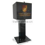 High Quality Donation Money Box With Lock,black Acrylic Donation Box thumbnail-2