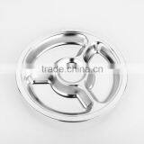 Bulk Stainless Steel Lunch Dinner Plates Tray Dinnerwares Wholesale thumbnail-2