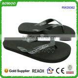 EVA foam rubber beach flip flops,men indoor black flip flops