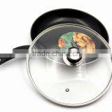 Hot-sale 24 cm Thickness 4mm Cooking Glass Pot Lid & Stainless Steel Glass Cover thumbnail-4