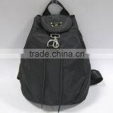 Wholesale Black Polyester Drawstring Backpack thumbnail-1