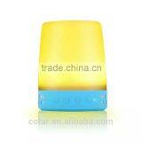 2016 Touch Sensor Color Changing Led Night Lamp With Portable Mini Speaker Bluetooth BS-2