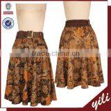 Wholesale Vintage Printing Bellydance Skirt With Belt in Dongguan 2015 thumbnail-1