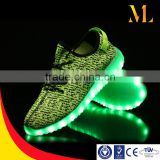 Fly weave sandals USB charging couples coconut hot style lamp shoes