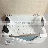 Indoor Corner Hydro Massage 2 Person Whirlpool Bath Tube thumbnail-2