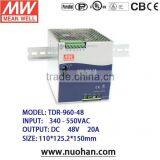 Mean Well 960w Din Rail Power Supply 48v/960W Three Phase Industrial DIN RAIL With PFC Function thumbnail-1