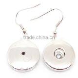 Hot Trend Custom Metal Snap Button Rhinestone Button Earrings for Woman thumbnail-2