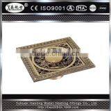 XINHANGMU Brass Floor Drain Washing Machine Floor Drain Decrotive Cover Antique Square 120*120mm thumbnail-1