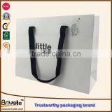 Gold Hot Stamping Foil Kraft Paper Shopping Bag With Cotton Handle/paper Shopping Bags for Packing Garments/paper Gift Bag thumbnail-2